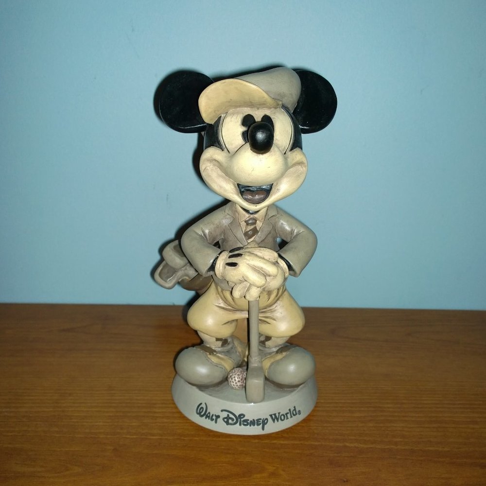 Vintage Mickey Mouse Golf Bobblehead Doll